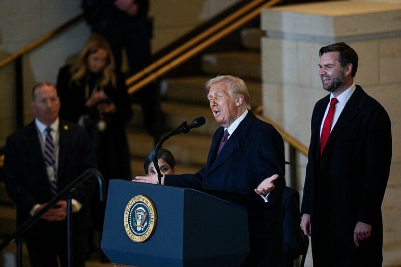 Trump and Vance Swearing-In at the US Capitol