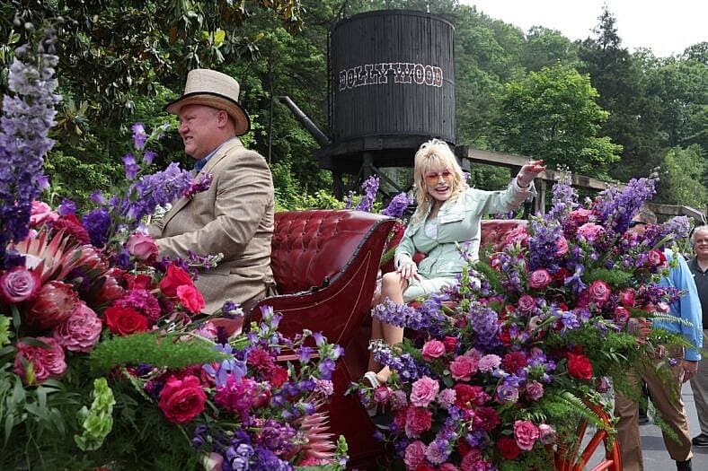 Dolly Parton at Dollywood Park Parade