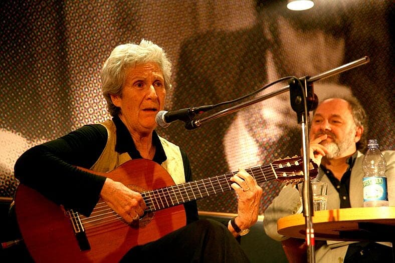 Italian folksinger Giovanna Marini dies at 87. File images