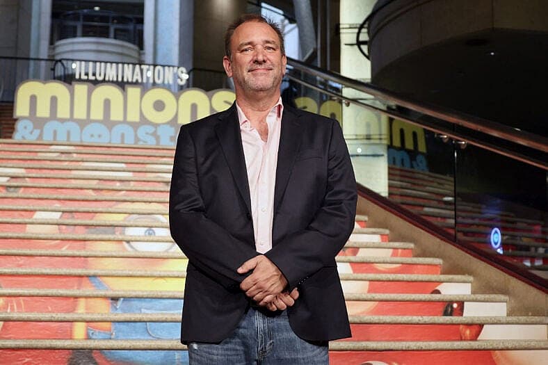 Trey Parker at the premiere of Minions