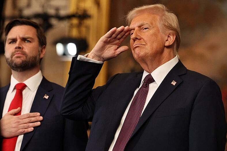 Trump and Vance Swearing-In at the US Capitol