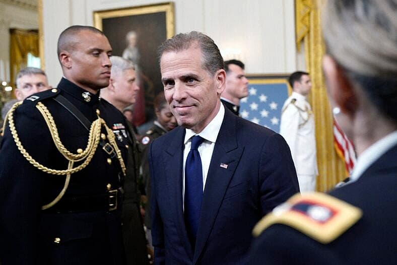 Hunter Biden, son of United States President Joe Biden, attends a Medal of Honor Ceremony
