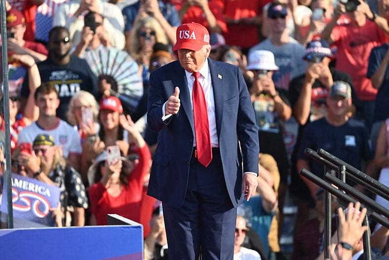 Trump participates in the Salute to America Celebration