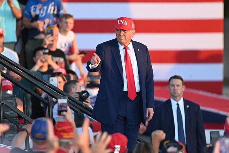 Trump participates in the Salute to America Celebration