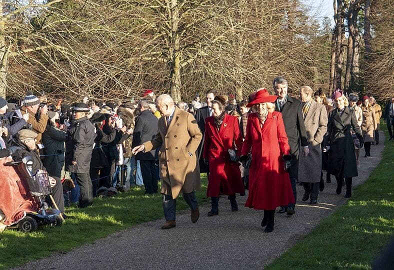 Royals attend Christmas Day service at Sandringham church