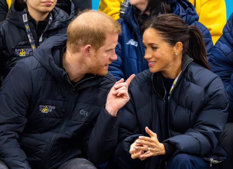 Meghan Markle, Duchess of Sussex at Wheelchair Curling in Hillcrest Recreation Centre during Invictus Games Vancouver Whistler 2025 in Canada. 09 Feb 2025 Pictured: Prince Harry, Duke of Sussex, Meghan Markle, Duchess of Sussex at Wheelchair Curling in Hillcrest Recreation Centre during Invictus Games Vancouver Whistler 2025 in Canada. Photo credit: MEGA TheMegaAgency.com sales@mega.global (Mega Agency TagID: MEGA1268060_030.jpg) [Photo via Mega Agency]