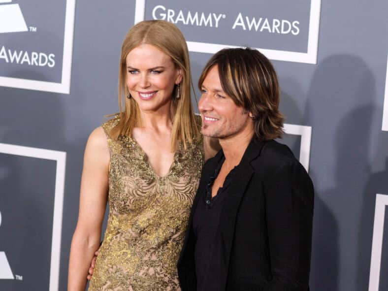 Nicole Kidman and Keith Urban at the 55th Annual GRAMMY Awards held at Staples Center on February 10, 2013 in Los Angeles, California, United States.