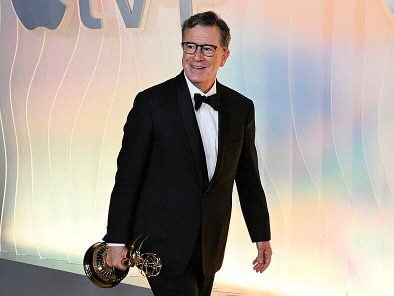 Stephen Colbert on the red carpet