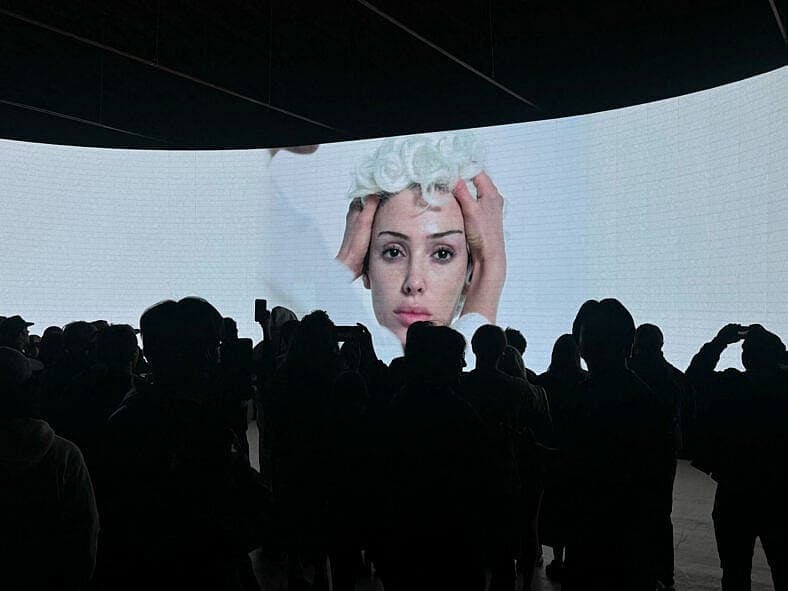 WEST’S MESS Bianca Censori snubs Kanye West’s premiere amid divorce rumors as ‘bizarre’ film starts hours late to ‘half-empty’ crowd inside LA warehouse on February 24, 2025.