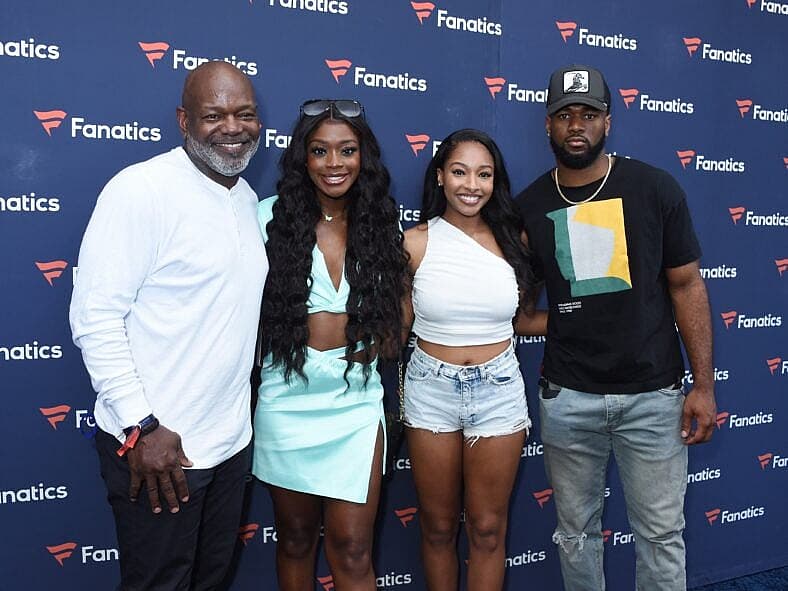 Emmitt Smith and family on the red carpet