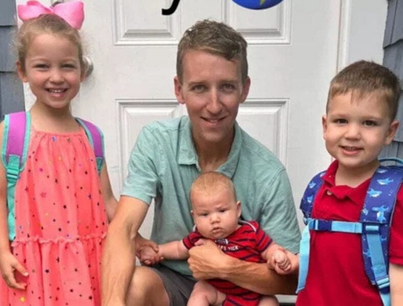 Patrick Clancy and his kids