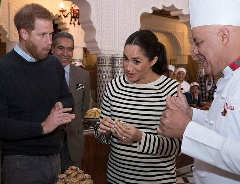 Harry and Meghan visit visit a cooking demonstration