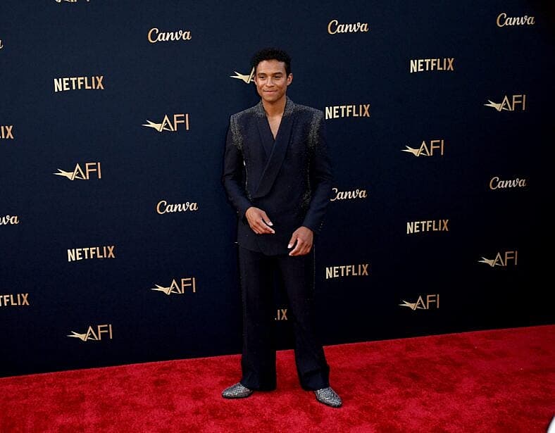 Jaafar Jackson on the red carpet