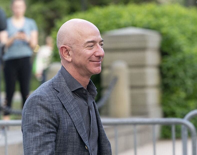 Jeff Bezos smiling
