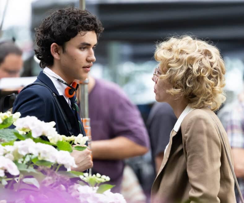 Scarlett Johansson On Location with 'Paper Tiger'