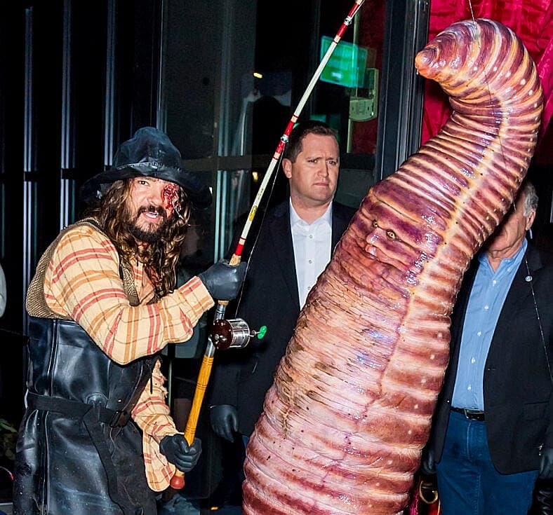 Heidi Klum as a worm at 21st Annual Halloween Party 