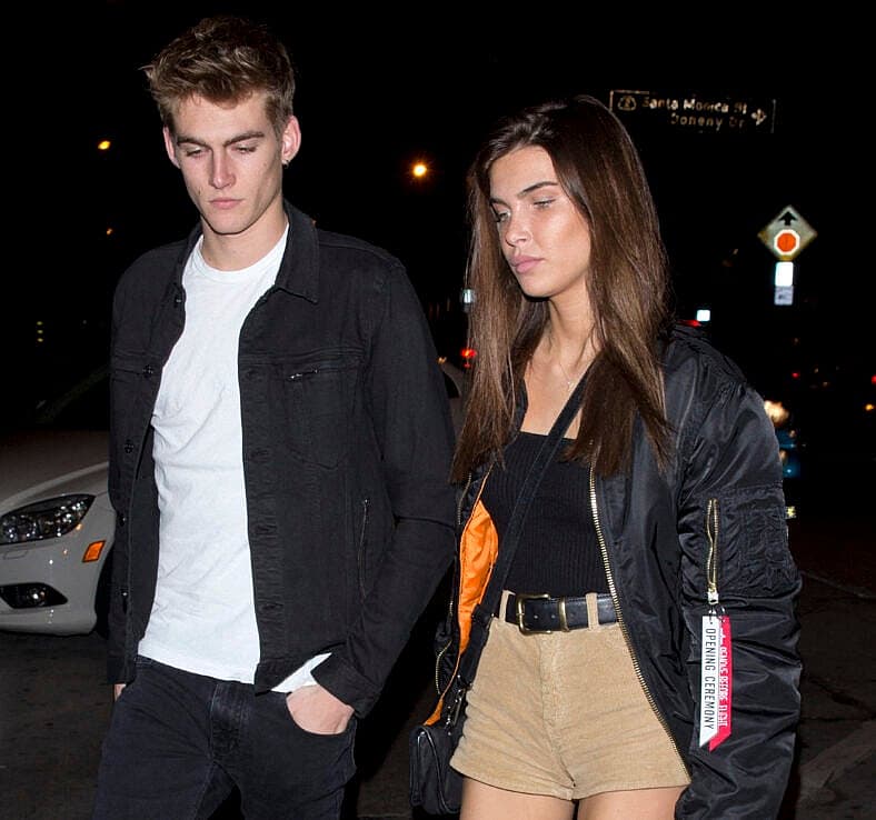 Charlotte D’Alessio and Presley Gerber walking