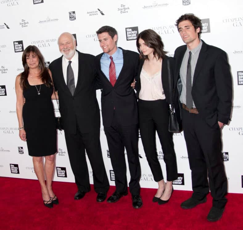 Rob Reiner with his wife and kids, Michele, Jake, Romy and Nick