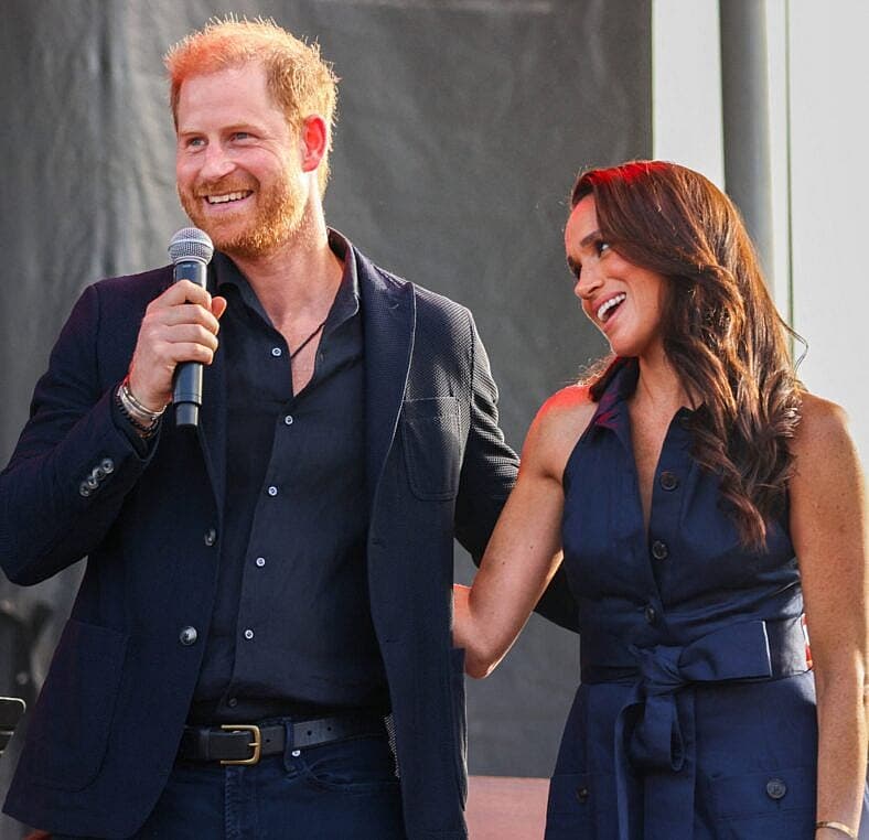 Prince Harry And Princess Meghan On Stage At One805 Live