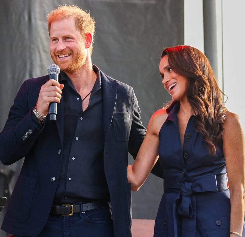 Prince Harry And Princess Meghan On Stage At One805 Live