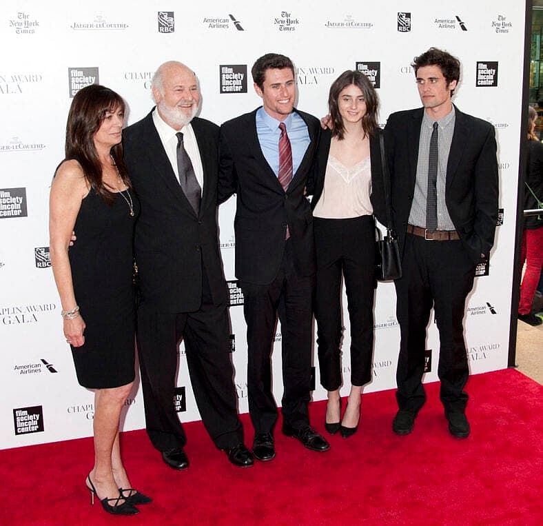 Rob Reiner with his wife and kids, Michele, Jake, Romy and Nick