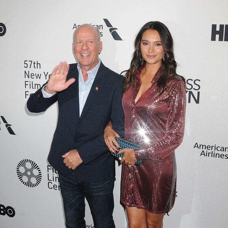 Bruce Willis and Emma Heming Willis at the NYFF Closing Night Gala and NY Premiere of “Motherless Brooklyn” in NYC