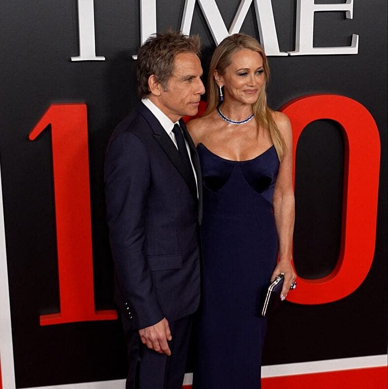 Ben Stiller and Christine Taylor at the 2026 Time100 Gala, New York