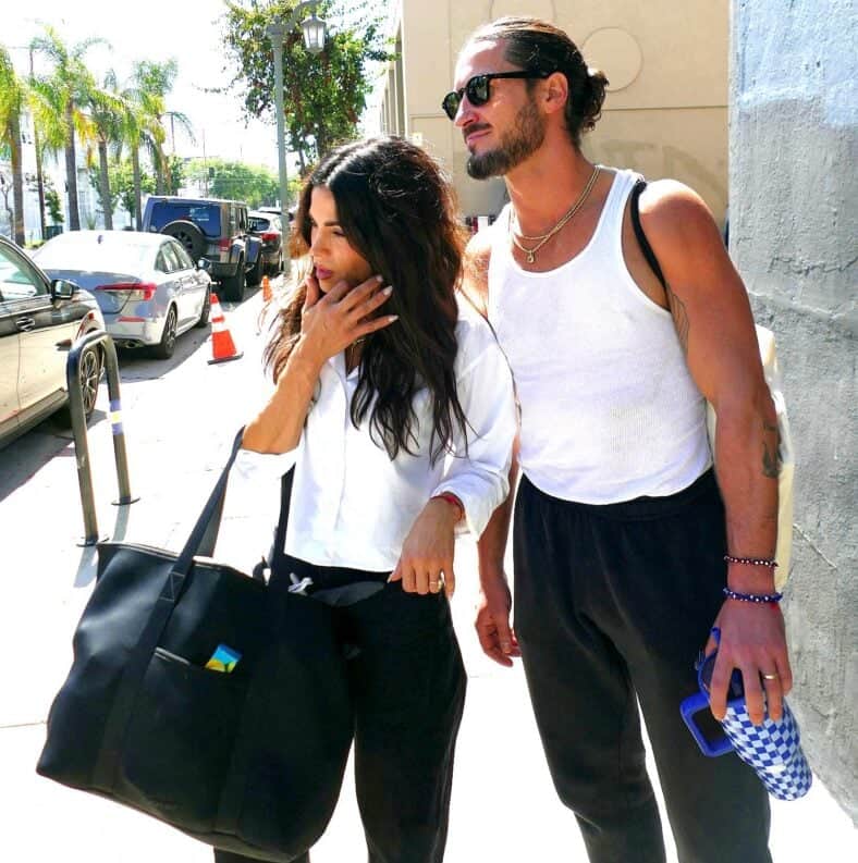 Jenna Dewan and Val Chmerkovskiy Arrival To DWTS Rehearsal Wednesday