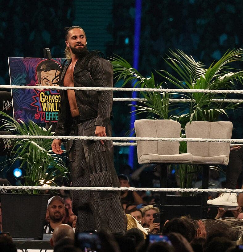 Seth Rollins at WWE Elimination Chamber the Grayson Effect