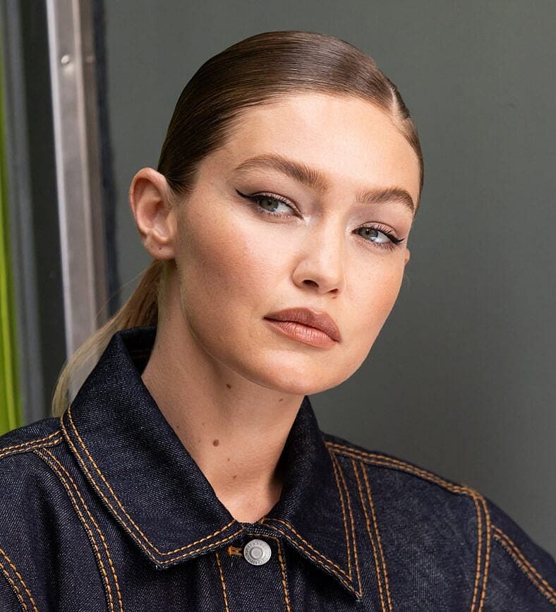 Gigi Hadid Films a Maybelline Commercial in NYC