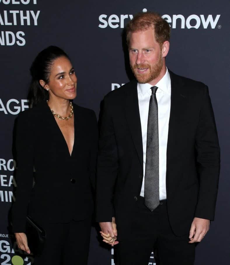 Prince Harry and Meghan Markle at Project Healthy Minds World Mental Health Day Gala