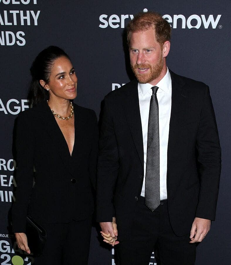 Prince Harry and Meghan Markle at Project Healthy Minds World Mental Health Day Gala