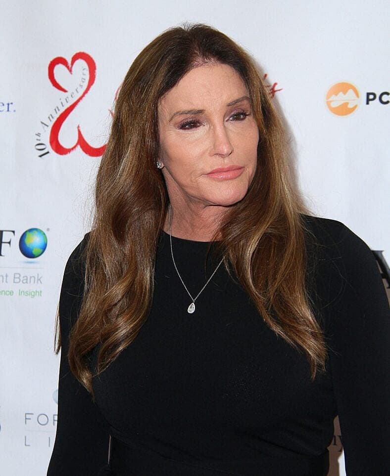 Caitlyn Jenner posing on the red carpet.