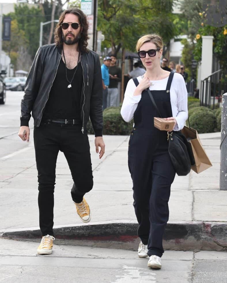 Russell Brand and Laura Brand