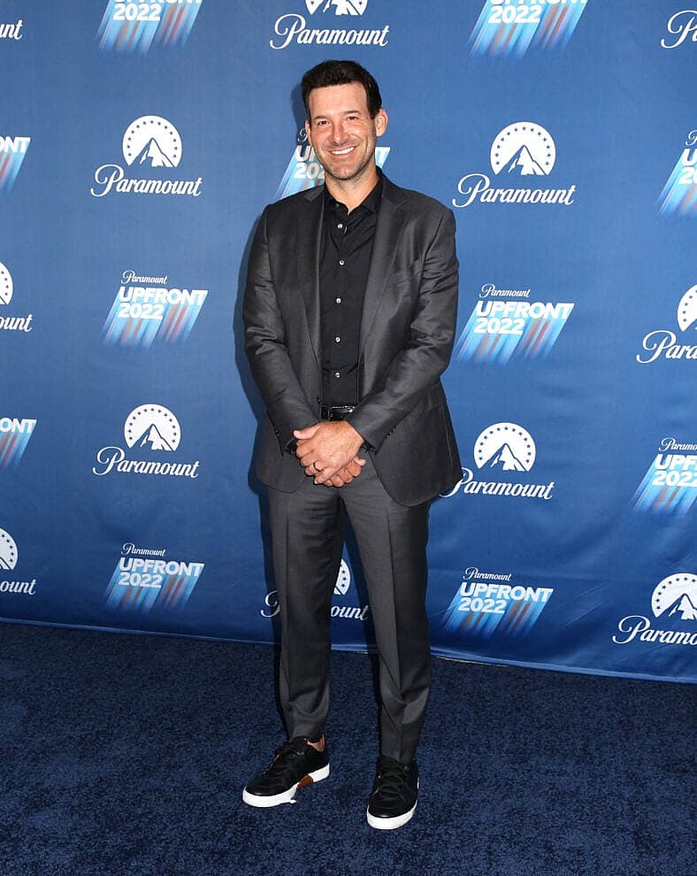 Tony Romo at Paramount Upfront 2022 Post Party