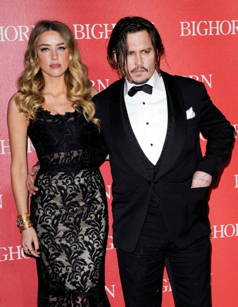 Amber Heard and Johnny Depp at 27th Annual Palm Springs International Film Festival Awards Gala - Arrivals
