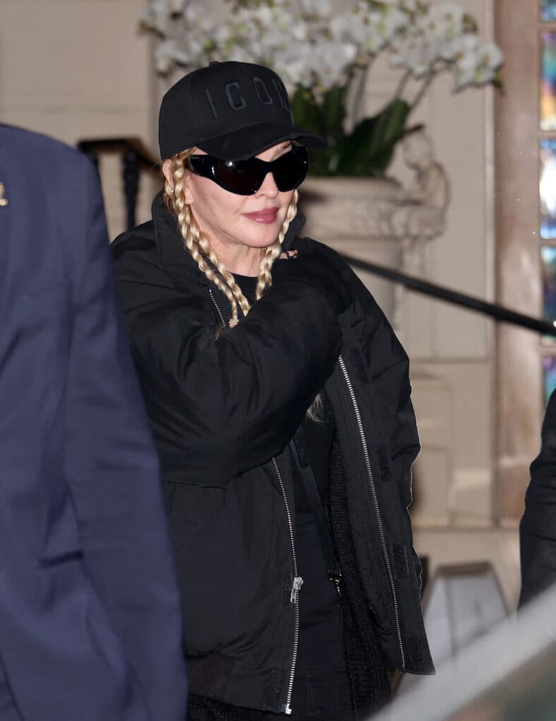 Madonna seen in Paris