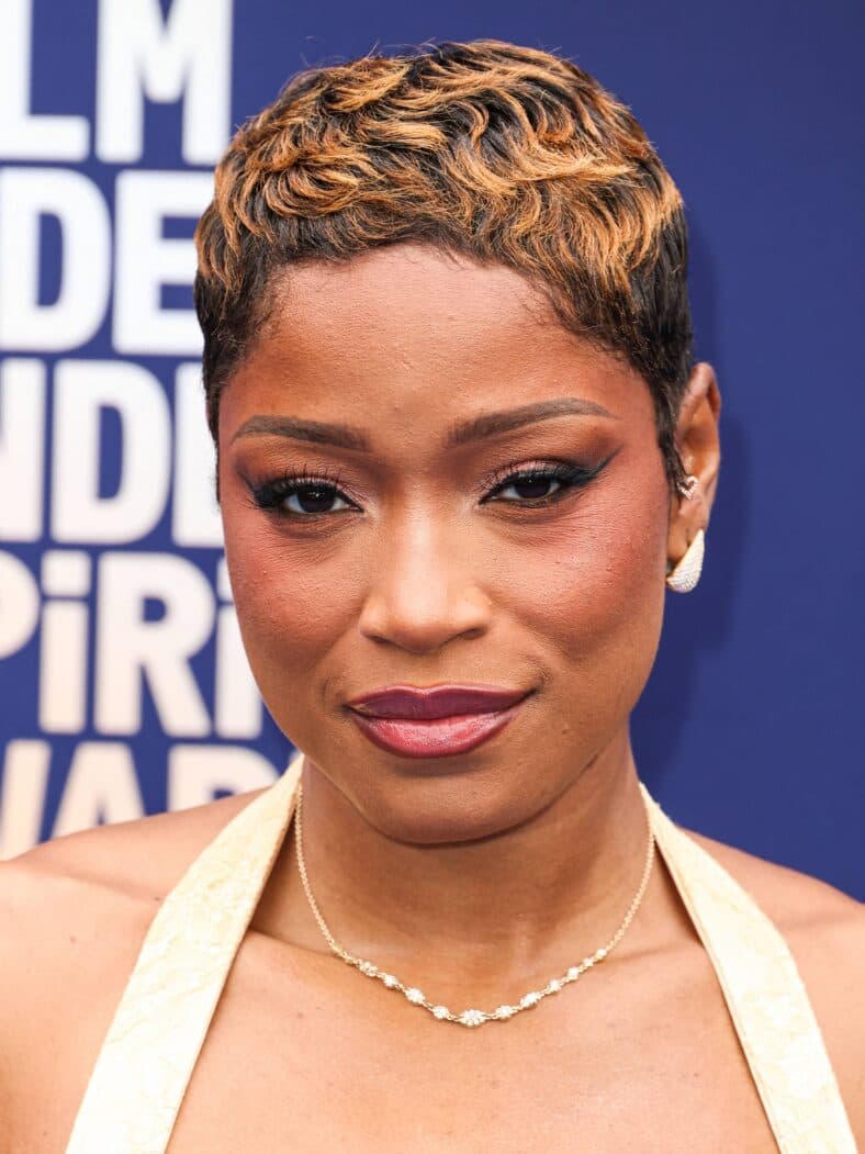 Keke Palmer posing on the red carpet.