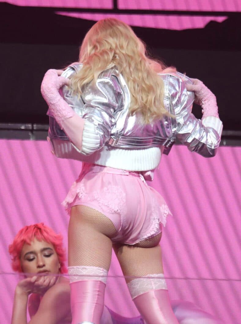 Madonna Surprise Pop Up Concert In Time Square