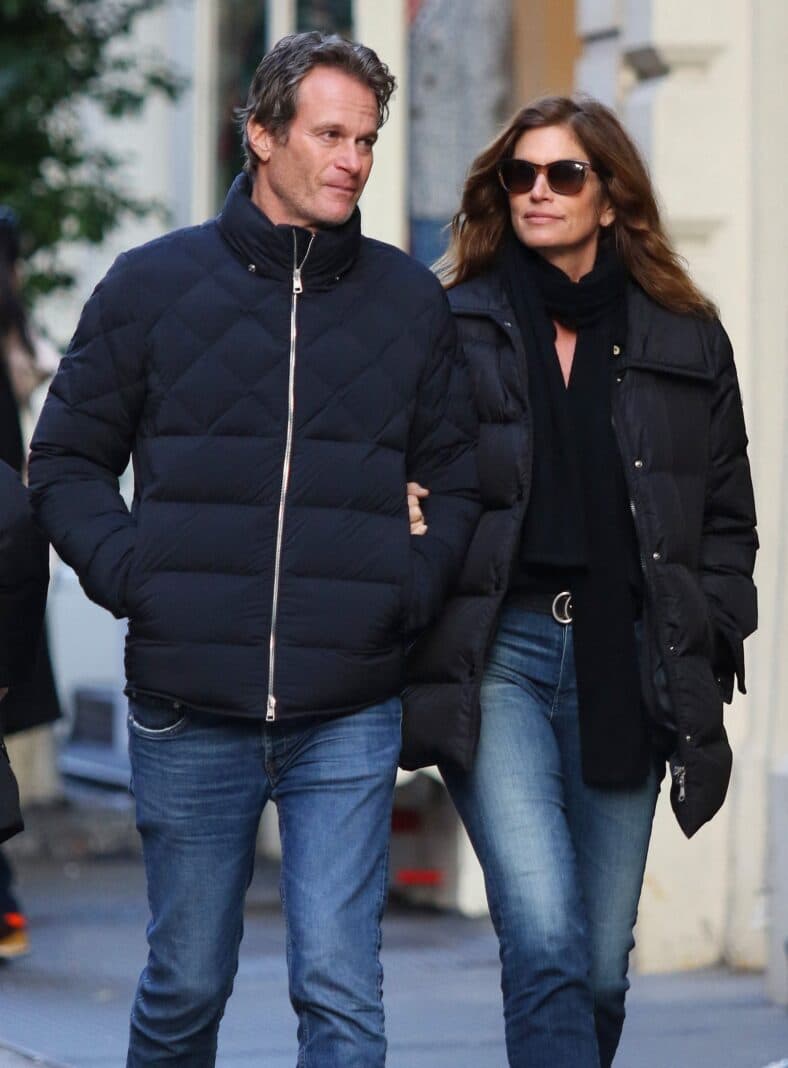 Cindy Crawford is all smiles while walking arm-in-arm with Rande Gerber after their daughter Kaia recent split from Pete Davidson in NYC