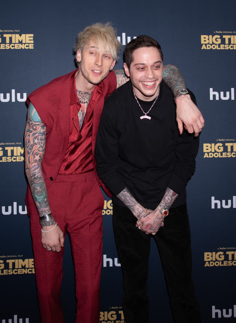 Pete Davidson and Machine Gun Kelly at NY Premiere of Big Time Adolescence