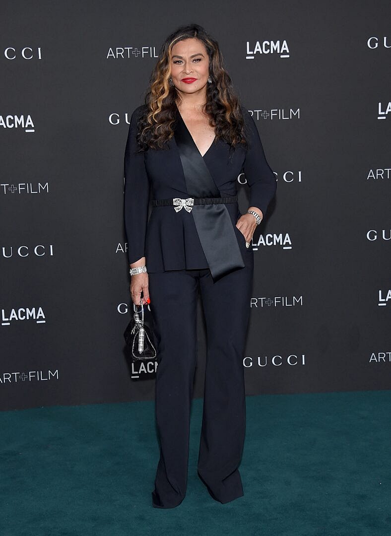 Tina Knowles on the red carpet