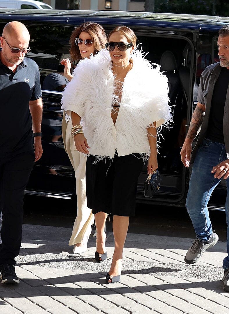 Jennifer Lopez is seen out and about in Paris