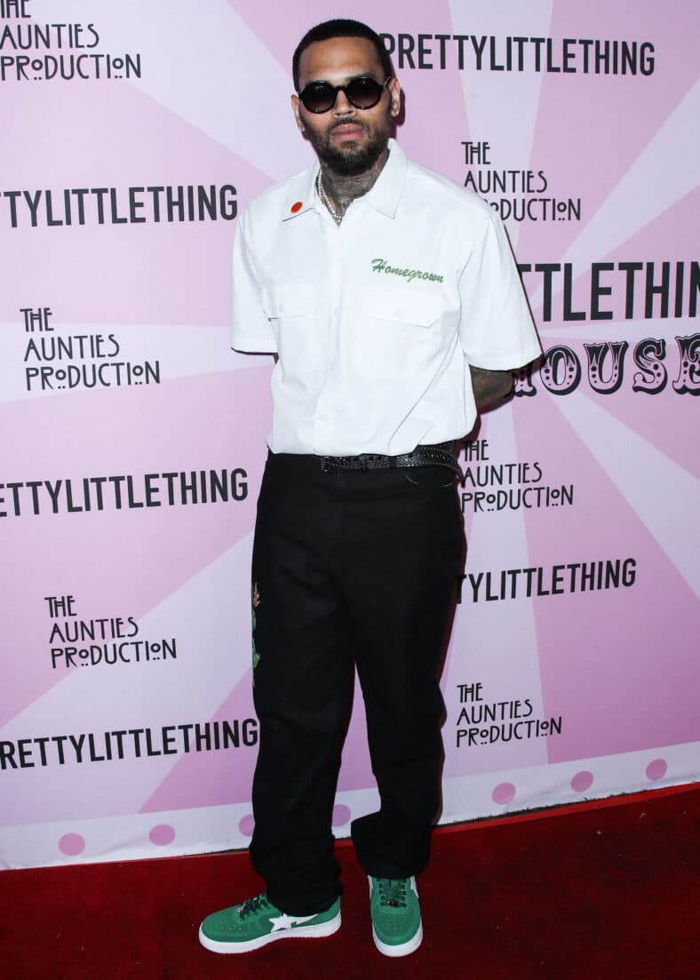 Chris Brown on the red carpet.