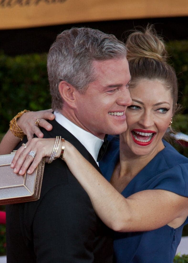 Eric Dane and Rebecca Gayheart at the red carpet of the 21st Annual Screen Actors Guild Awards