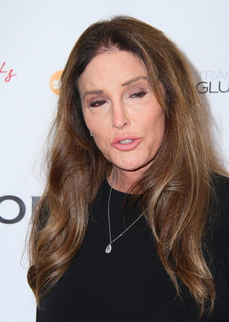 Caitlyn Jenner posing on the red carpet.