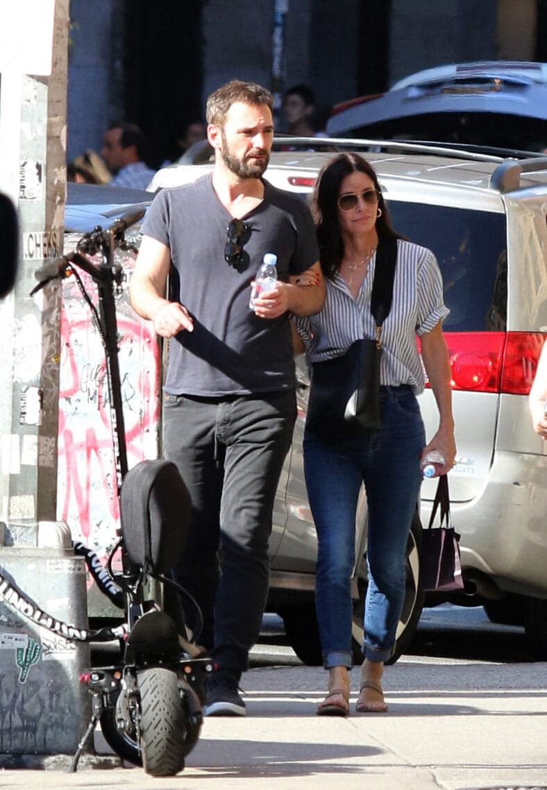 Courteney Cox and Johnny McDaid meet up for a late lunch in New York City.