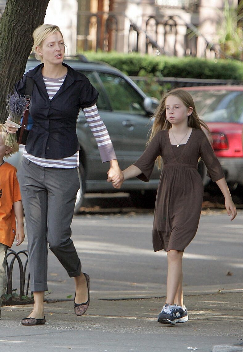 Uma Thurman and her kids