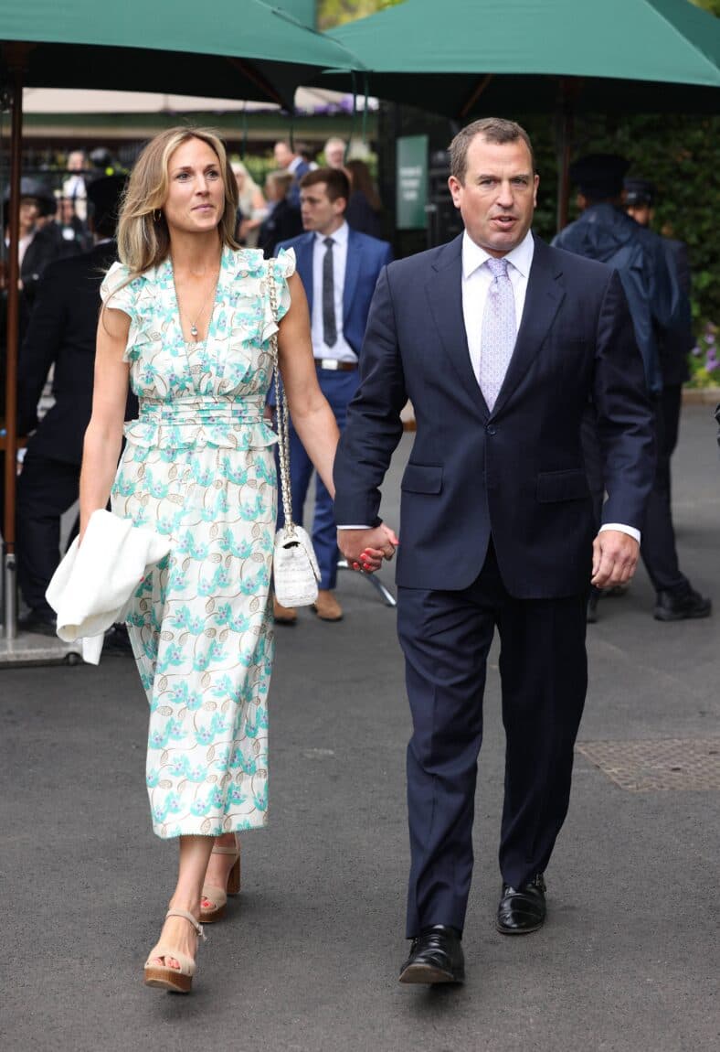 Peter Phillips and Harriet Spearing at Wimbledon 2024