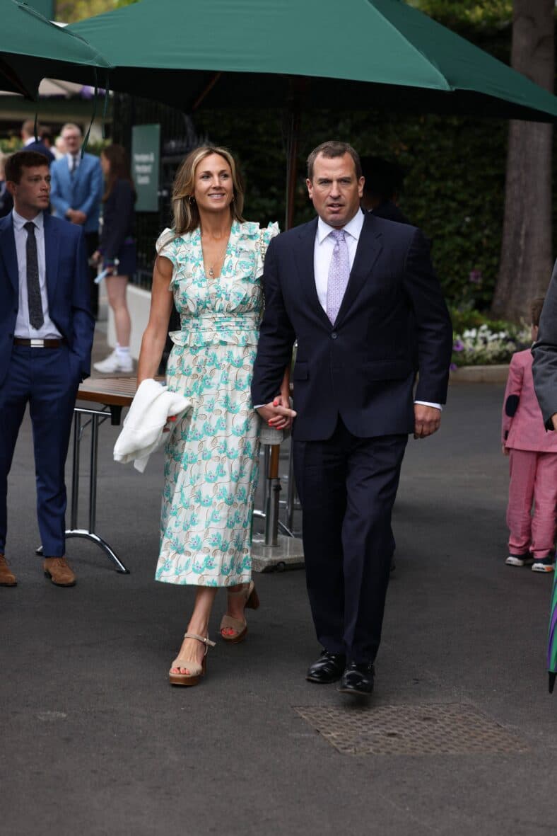 Peter Phillips and Harriet Spearing at Wimbledon 2024